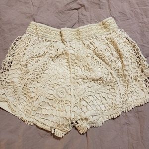 lace shorts